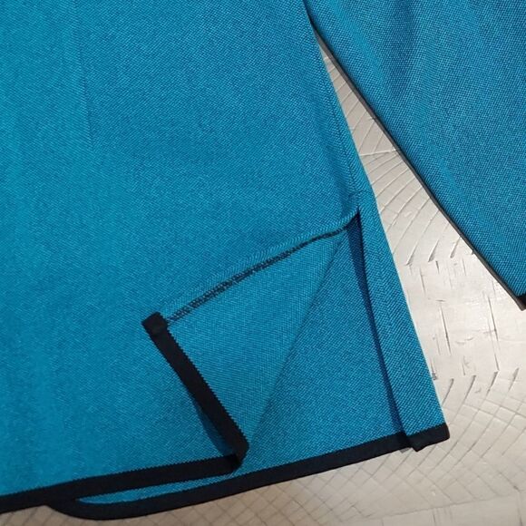 Exclusively Misook Teal Blazer Sz M - Picture 7 of 10